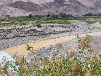 Alerta Roja en Camiña ante aumento en el nivel de caudal de agua., ante severidad del evento climático