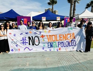 Conmemoraron Día Nacional Contra la Violencia en el Pololeo. Se instalaron stand informativos para difundir  canales de denuncia