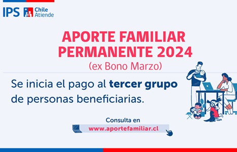 Aporte Familiar Permanente 2024: Comenzó el pago a las personas que reciben Asignación Familiar y Maternal.