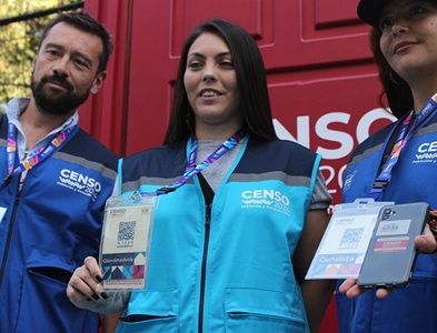 INE presenta indumentaria, credencial y equipamiento del personal que trabajará en terreno en el Censo 2024