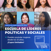 SernamEG abre convocatoria para Escuela de Líderes Políticas y Sociales. Iniciativa busca  mejorar habilidades de mujeres que ejercen roles de liderazgo.