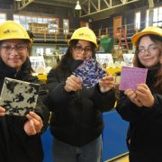 Tres Estudiantes de Alto Hospicio, que desarrollan el proyecto de innovación escolar “Thermoplastic”,   visitaron planta de reciclaje y bioeconomía en Concepción