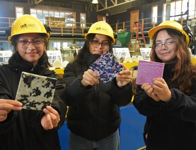 Tres Estudiantes de Alto Hospicio, que desarrollan el proyecto de innovación escolar “Thermoplastic”,   visitaron planta de reciclaje y bioeconomía en Concepción