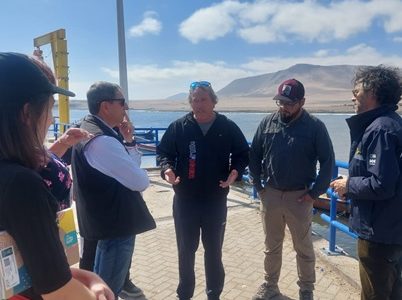 Sernapesca, Subpesca y Ministerio de Bienes Nacionales constituyen mesa para implementación de Ley de Caletas en Tarapacá y recorren Caramucho y Chanavaya