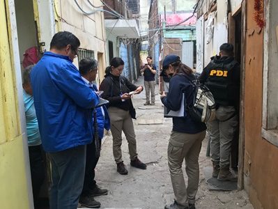 Fiscalización intersectorial, comandada por la Delegación de Tarapacá, permitió detectar  graves irregularidades en cité ubicado en el caso antiguo de Iquique