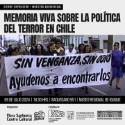 Exposición sobre los 50 años de la dictadura militar en Chile finalizará con muestra de material audiovisual inédito