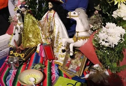 «Poderosa Morenada Santiago Sin Igual» realiza fiesta de dos días en honor al Tata Santiago de Bombori