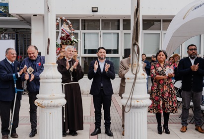 Bandera en honor a la Virgen del Carmen de La Tirana, fue izada por el Gobierno de Tarapacá al iniciarse el mes de julio