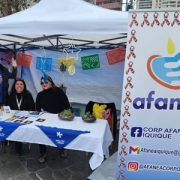 Madres y familias cuidadoras de niños con autismo o síndrome de down, expusieron sus trabajos en la feria inclusiva de emprendedores