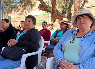 Agricultoras de Camiña participaron en taller sobre el uso correcto de los plaguicidas, actividad de la Mesa de la Mujer Rural e Indígena