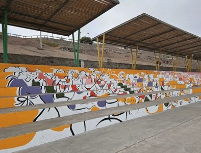 Inauguran mural a gran escala “Mujeres fundadoras de Alto Hospicio”, que rinde homenaje a grandes luchadoras, que fundaron la comuna