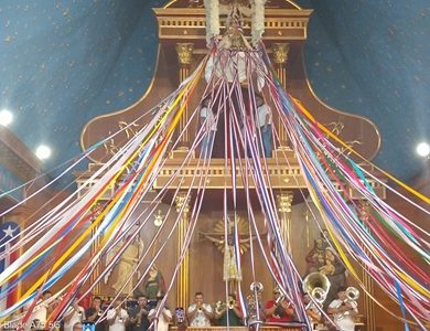 Banda Oficial de Subida y Bajada de la Virgen del Carmen, cumplió con tradicional ritual, en el Día de Oración por Chile