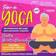 FormArte Espacio Creativo y declarado Punto de Cultura, invita a realizar Yoga para personas mayores de la Población Caupolicán