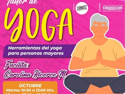 FormArte Espacio Creativo  y declarado Punto de Cultura, invita a realizar Yoga para personas mayores de la Población Caupolicán
