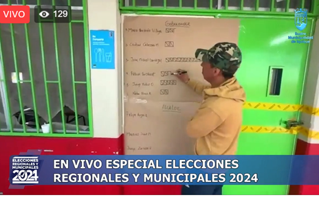 Sigue acá en vivo, las transmisiones del conteo de las Mesas para las elecciones Regionales y Municipales