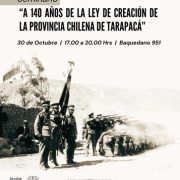 Museo regional y Municipalidad de Iquique convocan  Seminario de Historia “A 140 años de la Ley de Creación de la Provincia Chilena de Tarapacá”