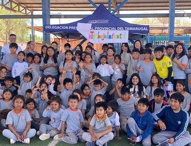 Estudiantes de la localidad de Pintados, en Pozo Almonte, participan en acto de conmemoración en el Día Contra el Trabajo Infantil