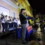 Muestra de la versión en Banda de Bronces, de la Cantata de la Escuela Santa María, dejó maravillado al numeroso público
