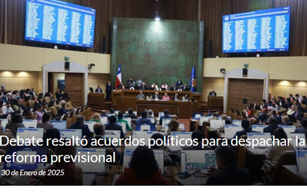 Congreso despachó a ley la reforma previsional: Cámara de Diputados aprobó el proyecto por 110 votos a favor y 38 en contra