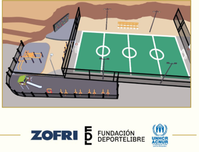 Para fomentar el deporte, entretenimiento y cuidado del medio ambiente, ZOFRI S.A. inaugura Cancha en Barrio El Colorado