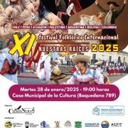 Diferentes actividades en XI Festival Folclórico Internacional “Nuestras Raíces” de Alto Hospicio. Incluye Gala Artística en Iquique y Pica