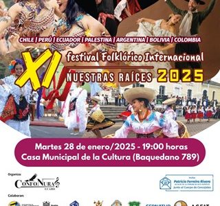 Diferentes actividades en XI Festival Folclórico Internacional “Nuestras Raíces” de Alto Hospicio. Incluye Gala Artística en Iquique y Pica