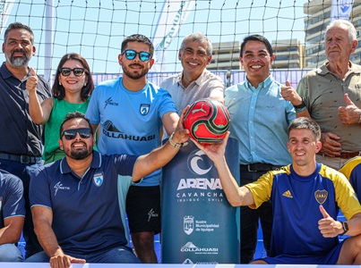 Arena Cavancha albergará cuadrangular internacional de Fútbol-Playa. Parte con partido Racing de Argentina y Club Deportivo San Antonio de Paraguay