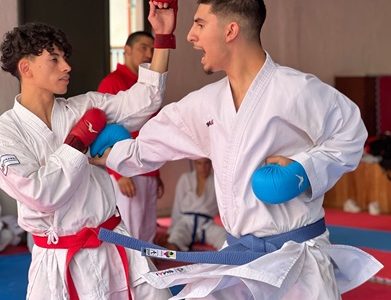 A más de 1.800 metros de altura, en localidad de Huasquiña, se realiza inédito campamento de karate con deportistas de todo Chile