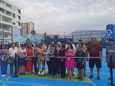 Programa de Mejoramiento de Vivienda y Barrio del MINVU invierte más de $166 millones en recuperación de multicancha en Plan Costero de Iquique