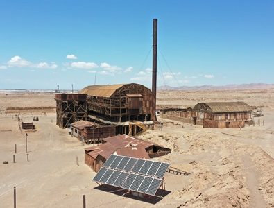 Instalación de nueva Planta Fotovoltaica, acelera proceso en Salitreras Humberstone y Santa Laura, para alimentarse exclusivamente de energía solar