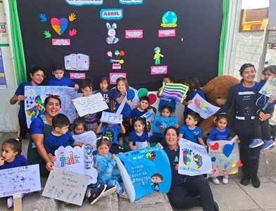 Para difundir y hacer conciencia sobre el autismo, Fundación Integra realizó con Jardines Infantiles, actividades inclusivas y educativas