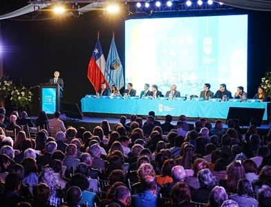En Cuenta Pública Alcalde Soria resaltó iniciativas en Seguridad, Turismo, mejoramiento de espacios públicos, así como el nuevo Plan Regulador Comunal