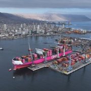 ITI, puerta de entrada a Chile de buque ONE Sphere. Transfirió más de 1.600 contenedores en su primera recalada en el país