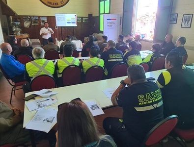 Delegación presidencial realizó taller de capacitación en materiales peligrosos, Con la colaboración del Cuerpo de Bomberos de Iquique