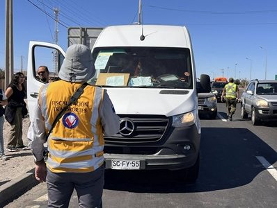 Más de 200 controles realizó la Seremi de Transportes en comuna de Huara, durante la Festividad de San Lorenzo