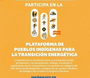 Hasta el 5 de octubre pueblos indígenas podrán participar en Plataforma para la Transición Energética