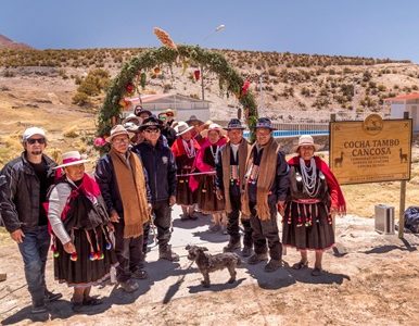A más de 4 mil metros de altura, Comunidad Indígena Aymara de Cancosa cumplió anhelado sueño al inaugurar obras de Cocha Tambo y Galpón