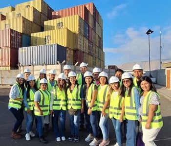 Delegaciones de estudiantes de la Universidad Autónoma Gabriel René Moreno, de Bolivia,  realizaron visitas académicas al Puerto de Iquique