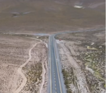 Inauguran  24 kilómetros de conservación en Ruta 15-Ch, vía conecta las localidades de Huara con Colchane, llegando hasta la frontera con Bolivia.