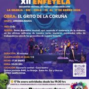 La gran obra Gesta Dramática «El Grito de Coruña», se presenta en Festival Latinoamericano ENFETELA, en Santiago