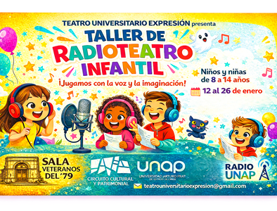 Las voces se toman el escenario: Teatro Universitario Expresión presenta el Taller de Radioteatro Infantil