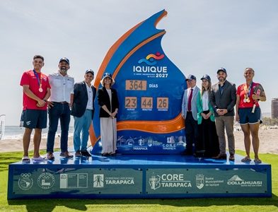 Iquique lanzó oficialmente los Juegos Suramericanos de Playa 2027, con encendido de cronómetro digital en Estadio Arena Cavancha