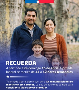 Este domingo 26 de abril comenzará a aplicarse una nueva etapa de la Ley 21.561, que beneficiará a miles de trabajadores y trabajadoras del país.