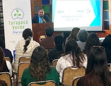 40 emprendedores iniciaron programa Tarapacá Verde, que contempla jornadas teóricas y prácticas,y herramientas orientadas al desarrollo sostenible