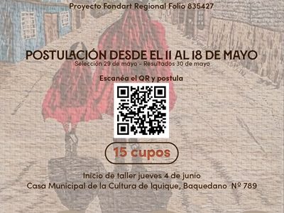 Abren postulaciones para proyecto FONDART 2026 sobre Arte e iniciación al bordado crewel. Talleres parten el 4 de junio