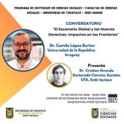 Programa de Doctorado de la UTA Iquique, convocan a conversatorio sobre escenario global, nuevas derechas e impacto en las fronteras
