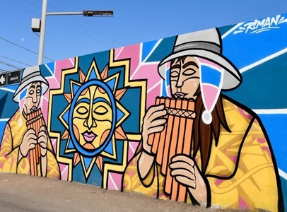 Programa Somos Barrio cierra en El Boro, Alto Hospicio talleres artísticos y culturales de muralismo y confección de velas en El Boro
