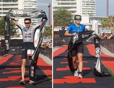 Benjamín Adriazola y Francisca Garrido se coronan campeones de la primera edición del 5150 IQUIQUE TRIATHLON 2026