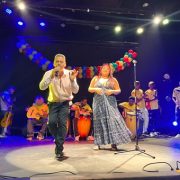 Colombianos residentes y participantes locales, celebraron los 216 años de independencia de Colombia, con evento cultural y artístico