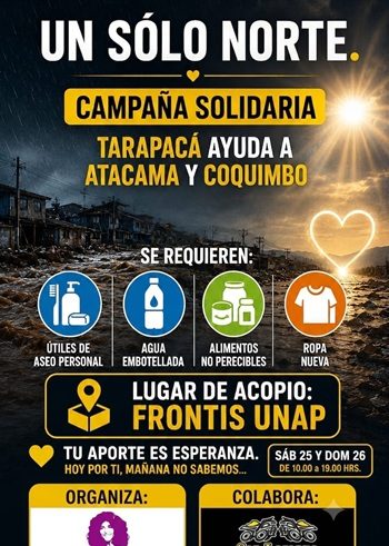 Colectiva Social y Cultural «La Pely», se activa para ir en ayuda de las familias damnificadas en el Norte Chico